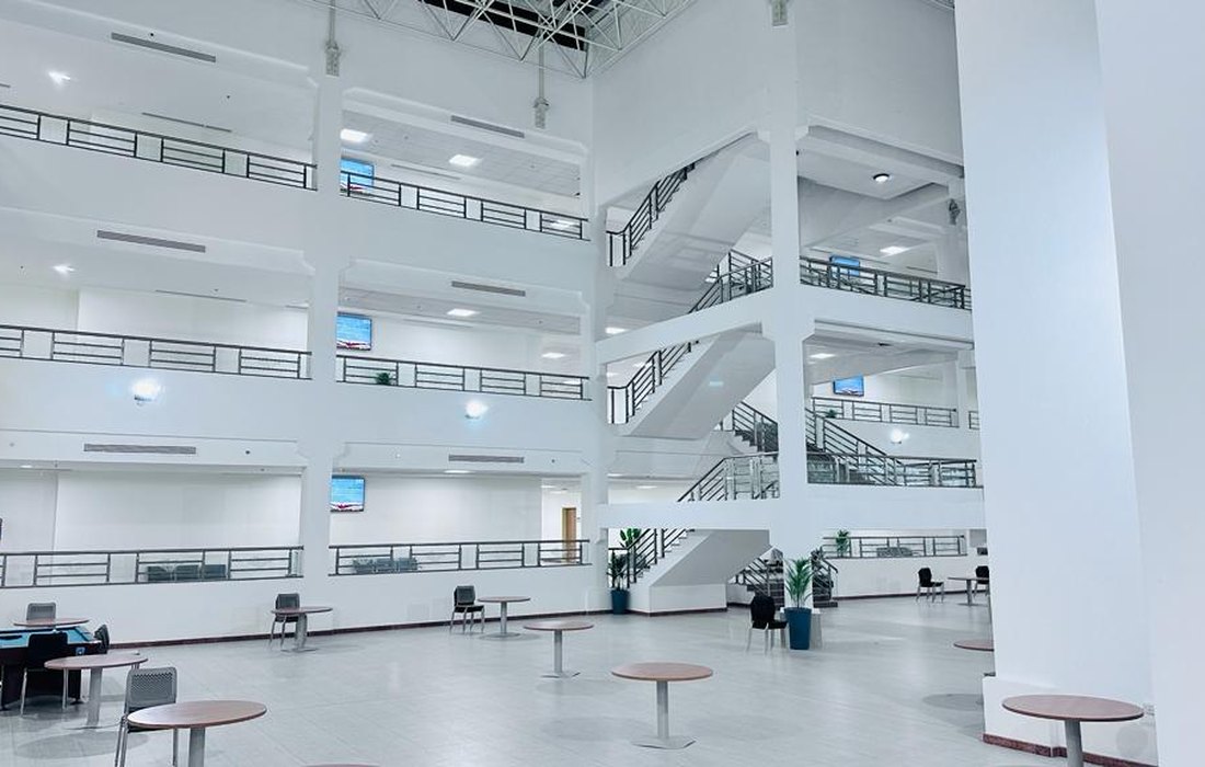 The campus building