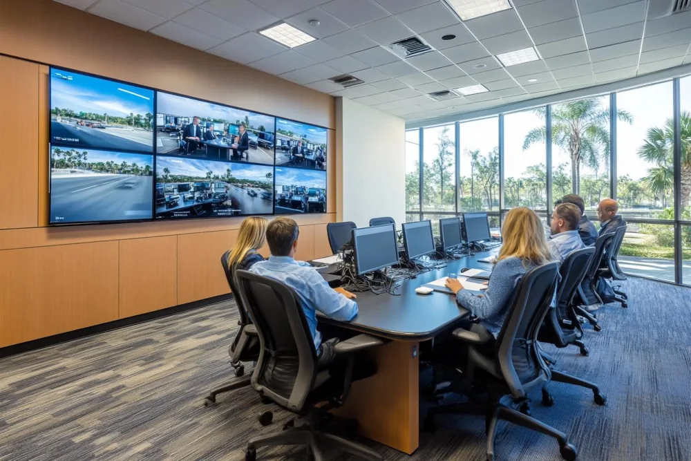 Smart meeting room with integrated AV and automation technology in Saudi Arabia